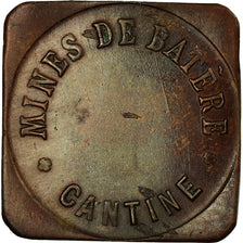 Moneta, Francja, Mine de Batère, Cantine, Corsavy, 1 Franc, AU(55-58), Miedź