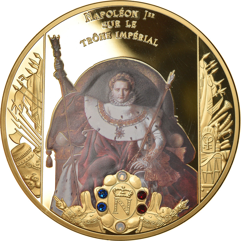 Francja, Medal, Napoléon Ier sur le Trône Impérial, Historia, 2015