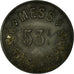 Moneta, Francia, 53ème RI, Mess des Sous-Officiers, Perpignan, 5 Centimes, BB