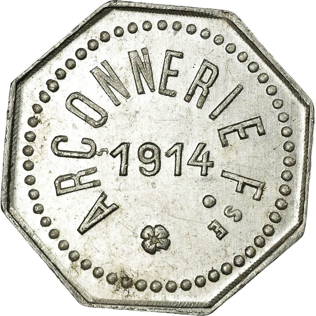 Monnaie, France, Arçonnerie française, Saint-Sulpice, 5 Centimes, 1914, SUP