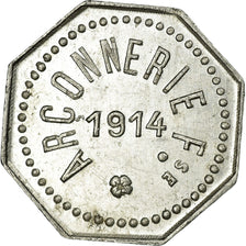 Monnaie, France, Arçonnerie française, Saint-Sulpice, 5 Centimes, 1914, SUP