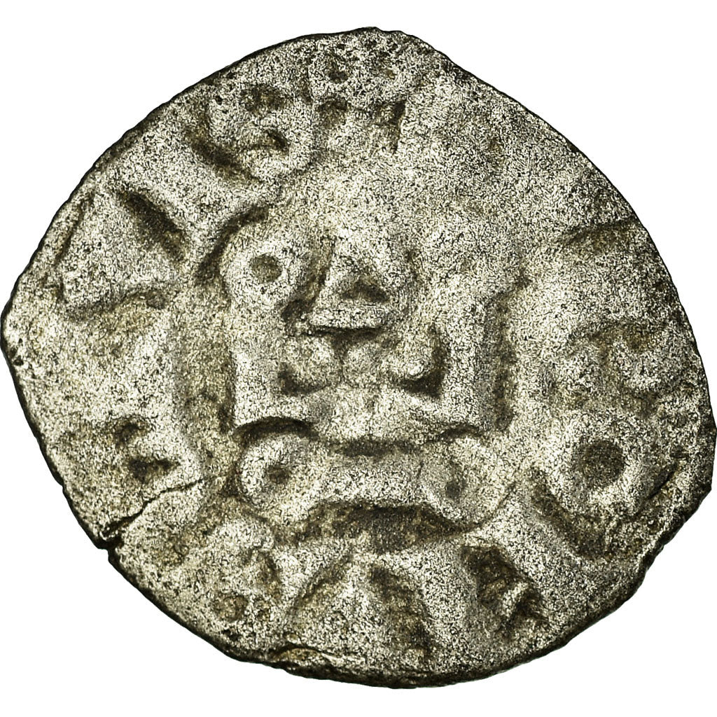 Moneda, Francia, Philip IV, Obole tournois, BC+, Vellón, Duplessy:224