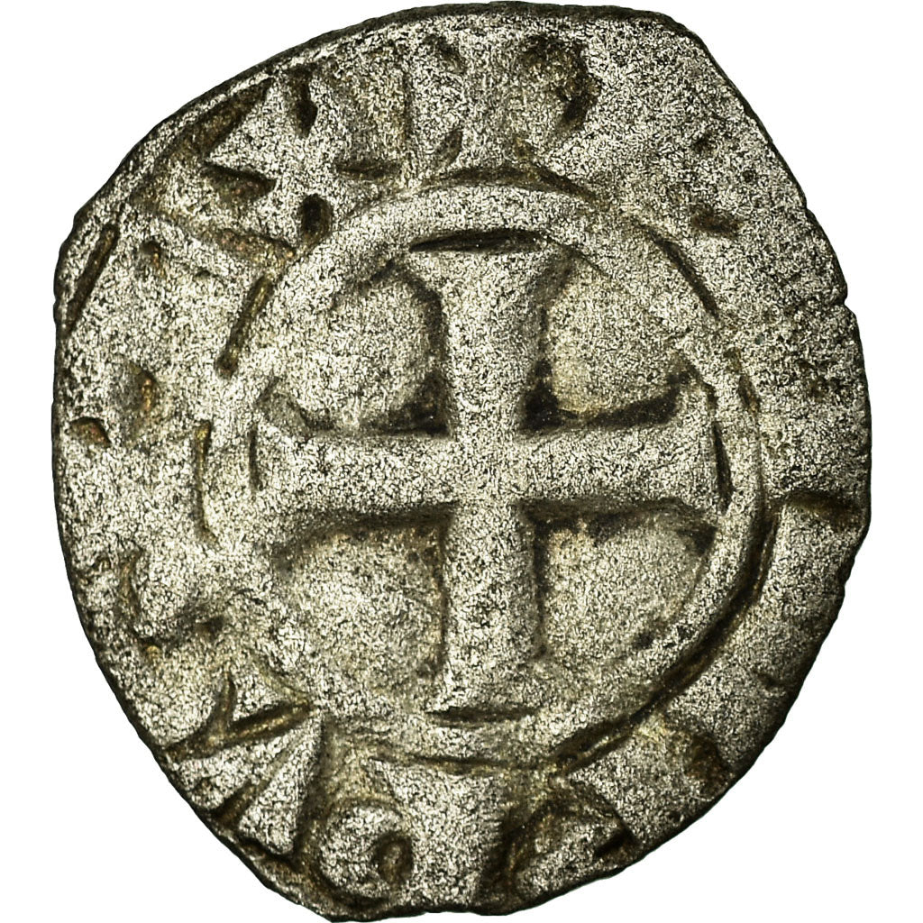 Moneda, Francia, Philip IV, Obole tournois, BC+, Vellón, Duplessy:224