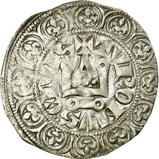 Moeda, França, Philip IV, Gros Tournois, VF(30-35), Prata, Duplessy:214