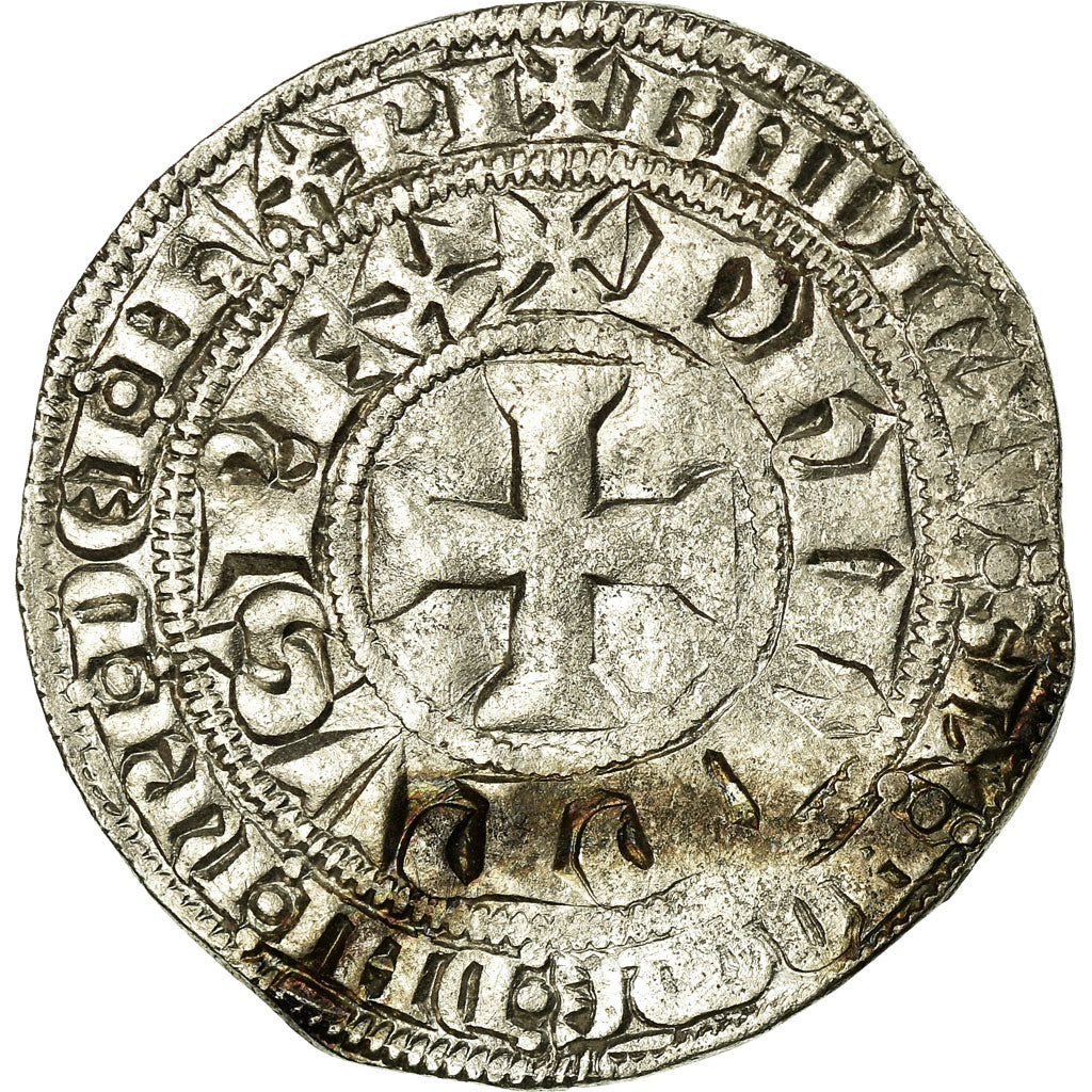 Munten, Frankrijk, Filip IV, Gros Tournois, FR+, Zilver, Duplessy:214