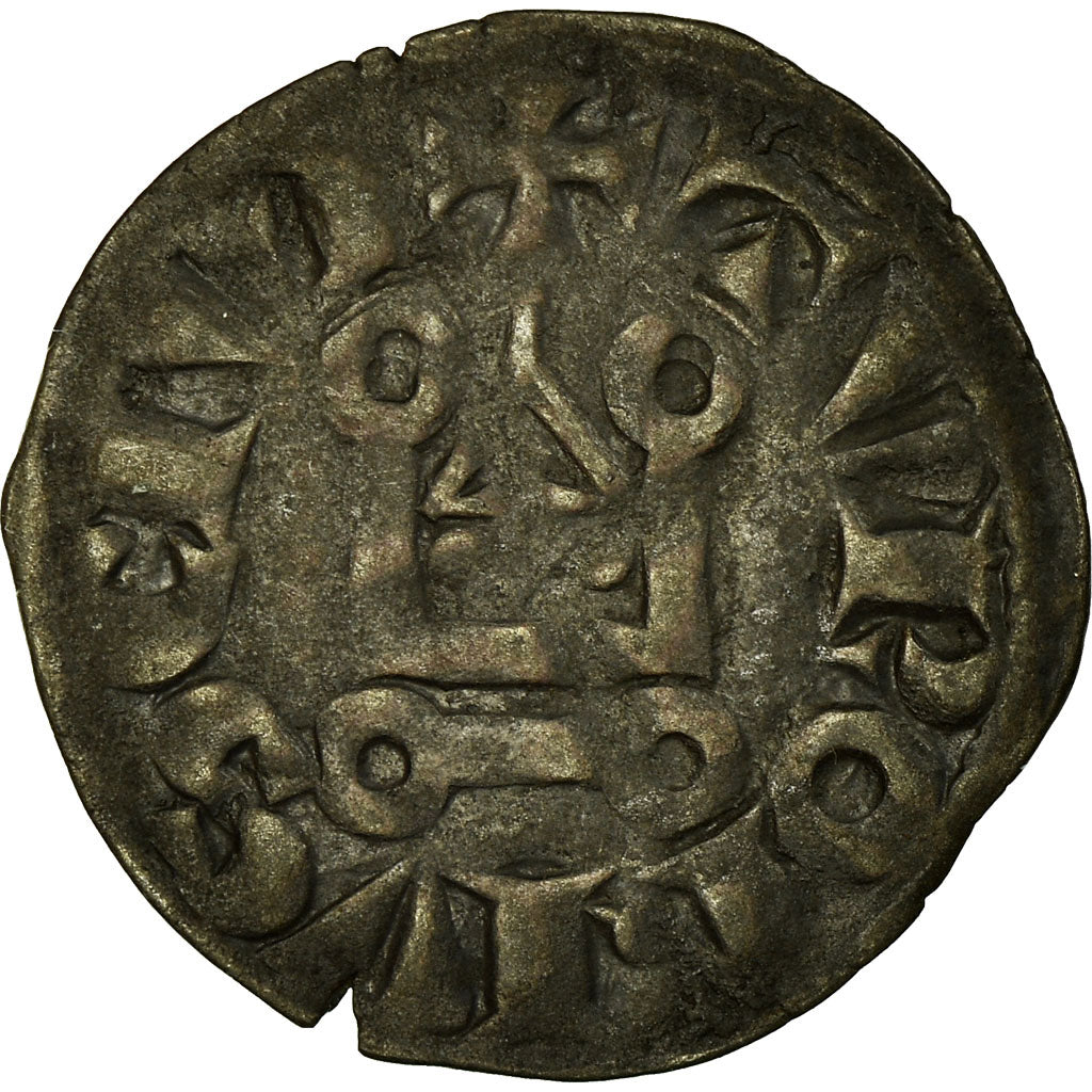 Moneta, Francia, Louis VIII-IX, Denier Tournois, BB, Biglione, Duplessy:188