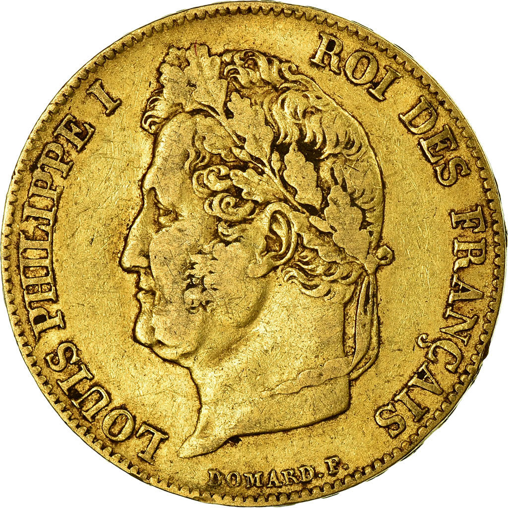 Monnaie, France, Louis-Philippe, 20 Francs, 1839, Paris, TTB, Or, Gadoury:1031