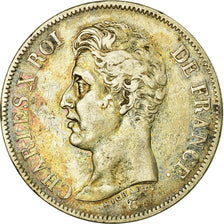 Monnaie, France, Charles X, 5 Francs, 1826, Paris, TB+, Argent, Gadoury:643