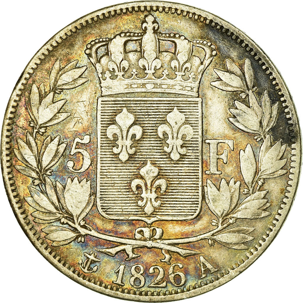 Monnaie, France, Charles X, 5 Francs, 1826, Paris, TB+, Argent, Gadoury:643