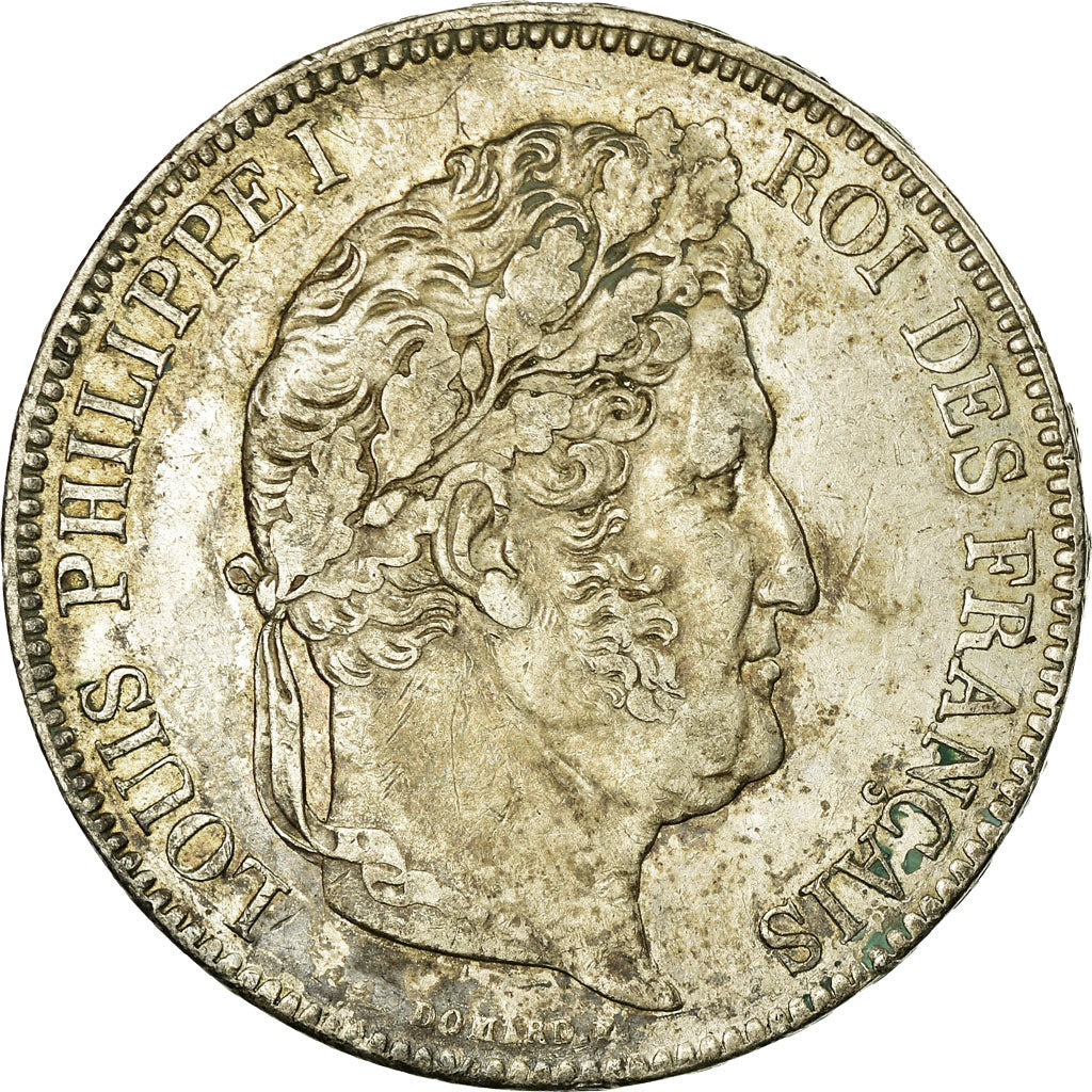 Moneta, Francia, Louis-Philippe, 5 Francs, 1834, Paris, BB, Argento, KM:749.1