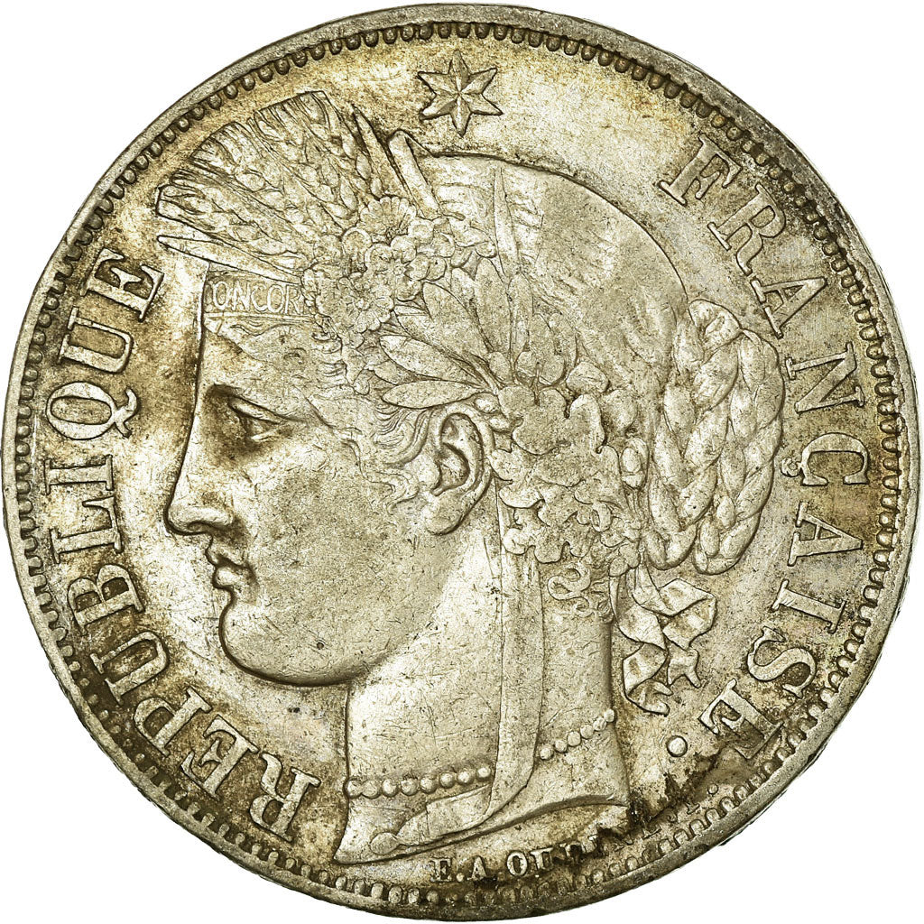 Moneta, Francja, Cérès, 5 Francs, 1850, Paris, EF(40-45), Srebro, KM:761.1