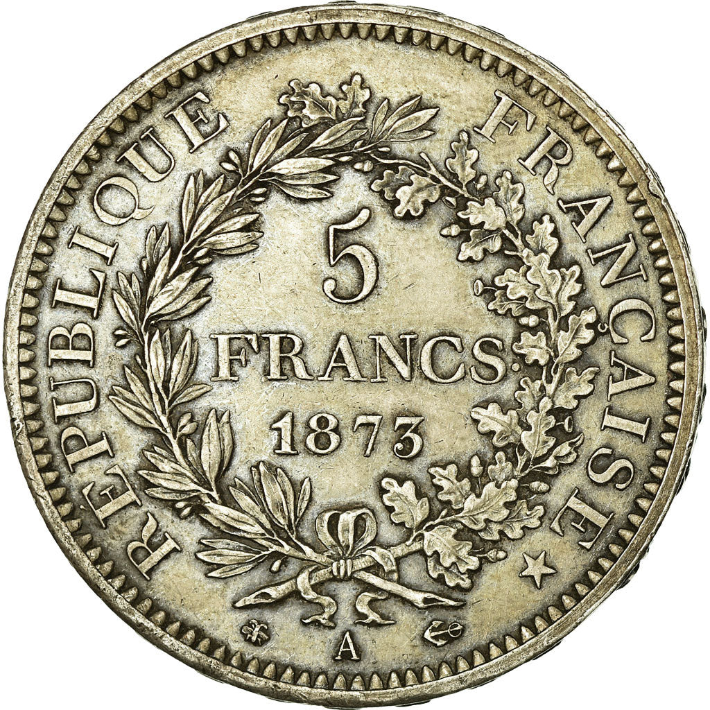 Monnaie, France, Hercule, 5 Francs, 1873, Paris, SUP, Argent, Gadoury:745a