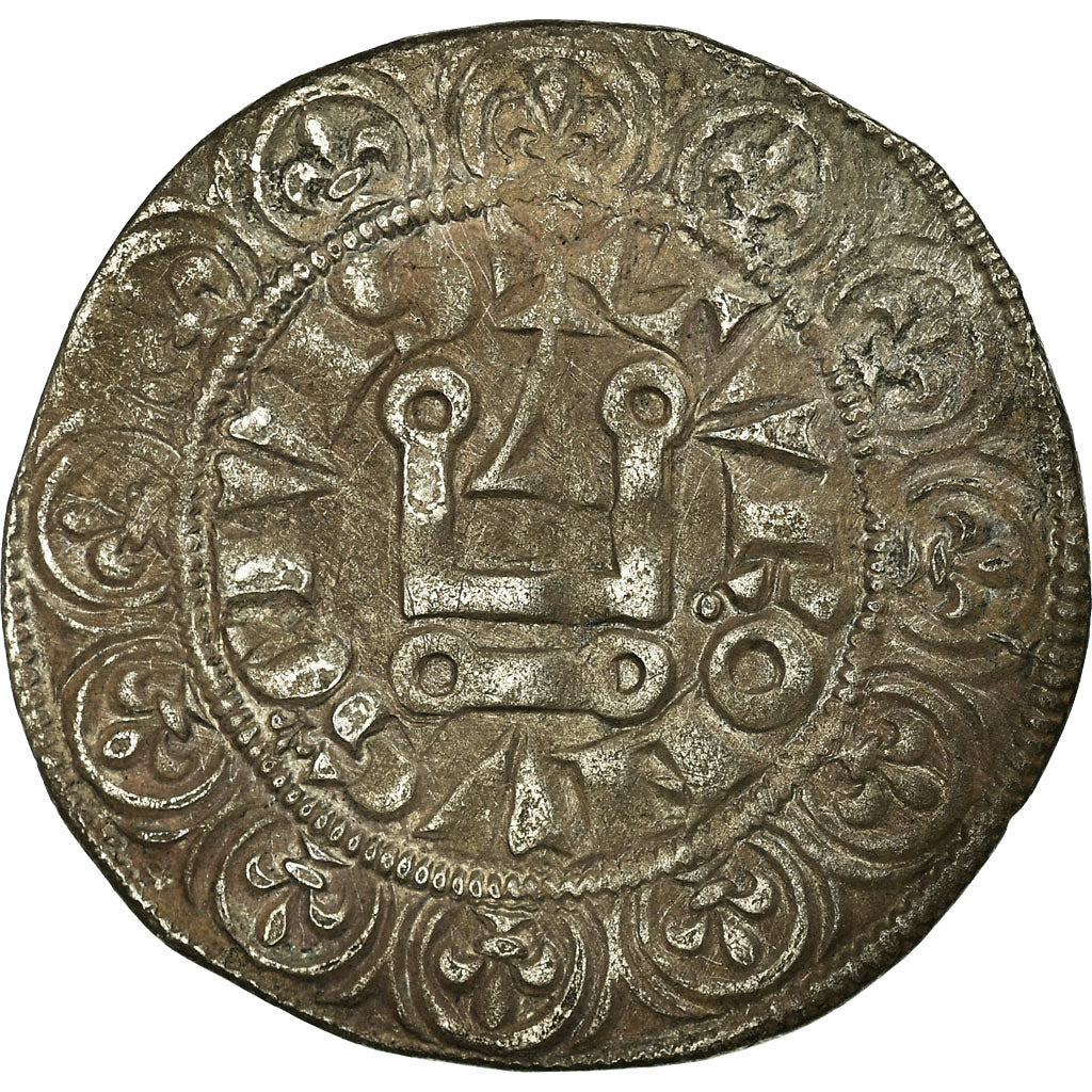 Moneta, Francia, Philip IV, Gros Tournois, BB, Argento, Duplessy:213