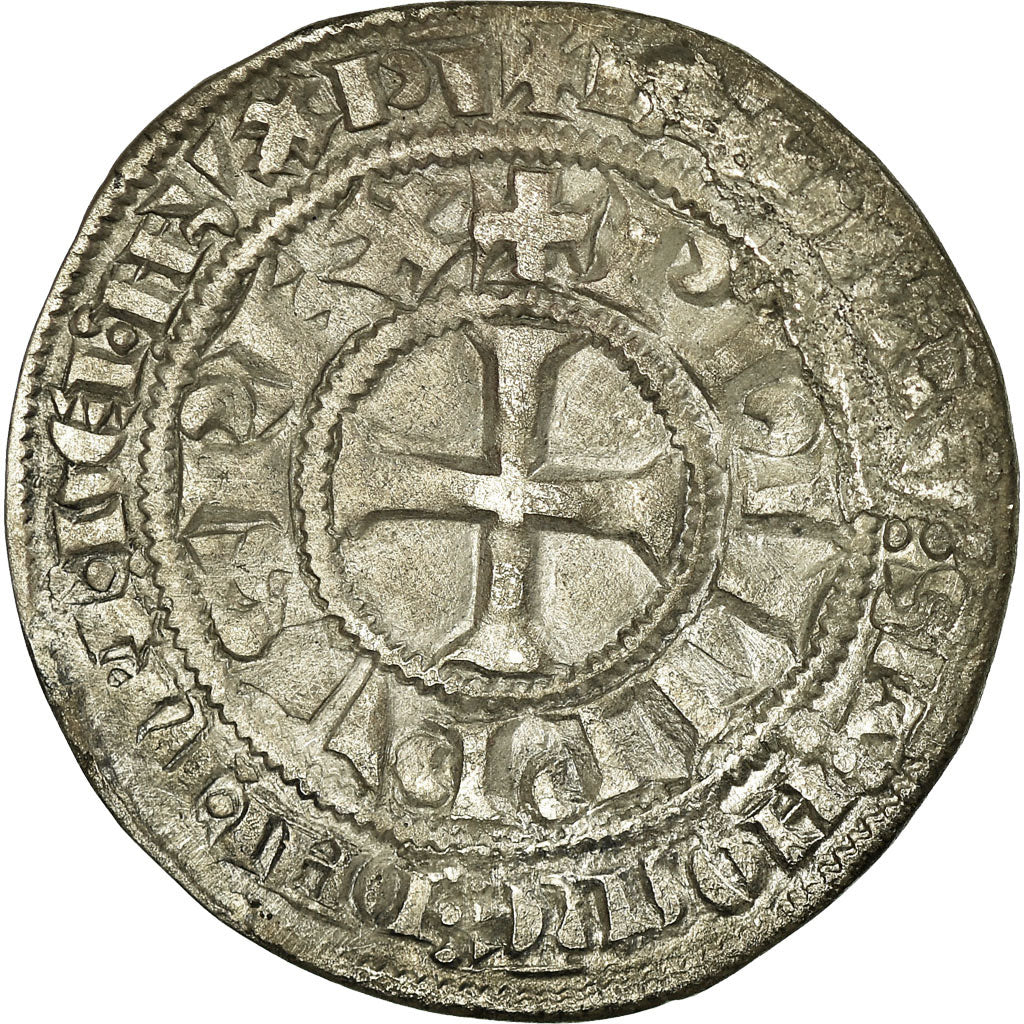 Münze, Frankreich, Philip IV, Gros Tournois, SS, Silber, Duplessy:213