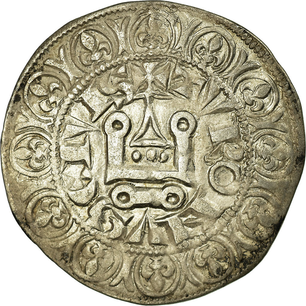 Munten, Frankrijk, Filip IV, Gros Tournois, ZF, Zilver, Duplessy:213