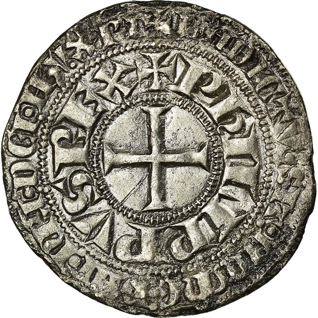 Moneta, Francja, Philip IV, Gros Tournois, EF(40-45), Srebro, Duplessy:213