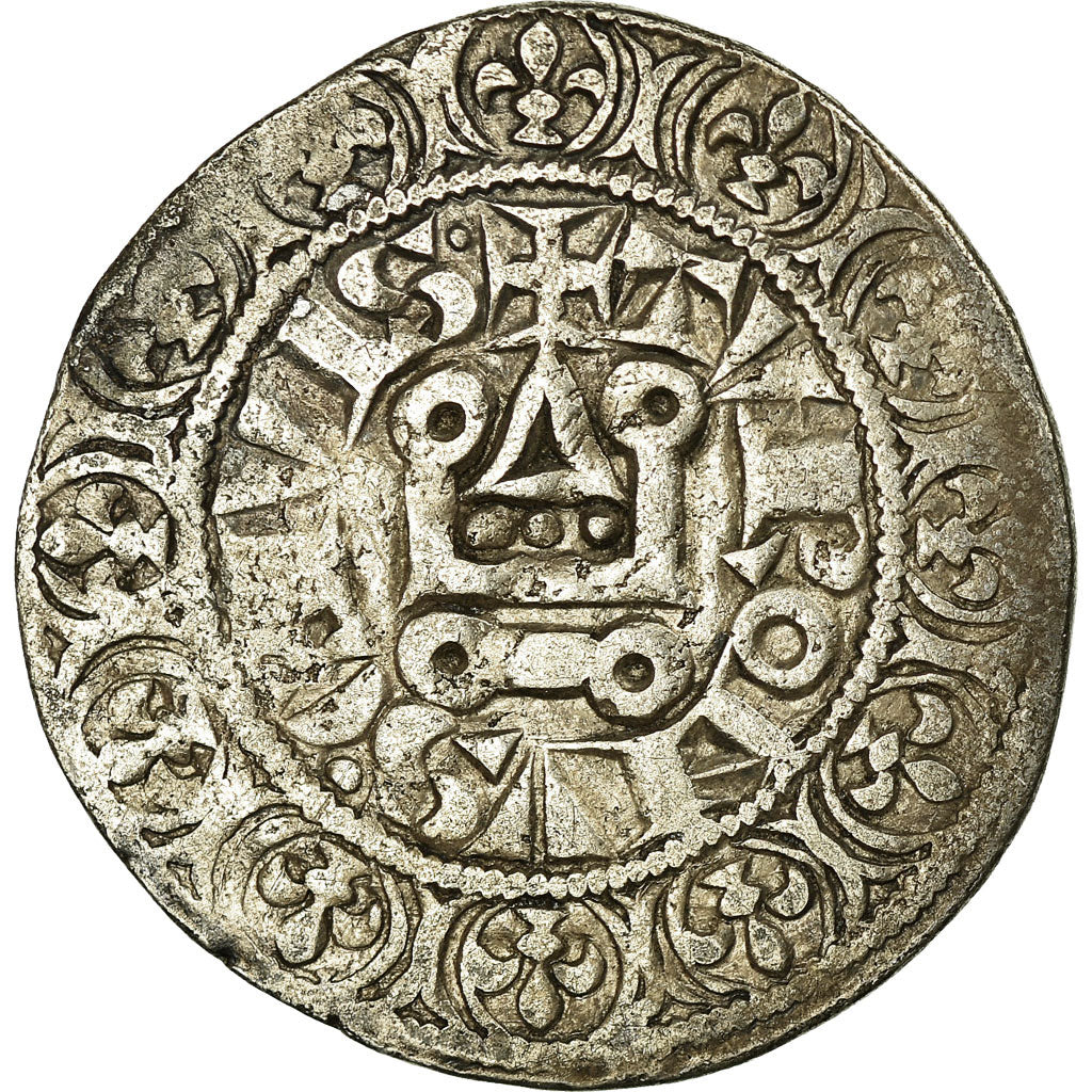 Moneta, Francia, Philip IV, Gros Tournois, MB+, Argento, Duplessy:213
