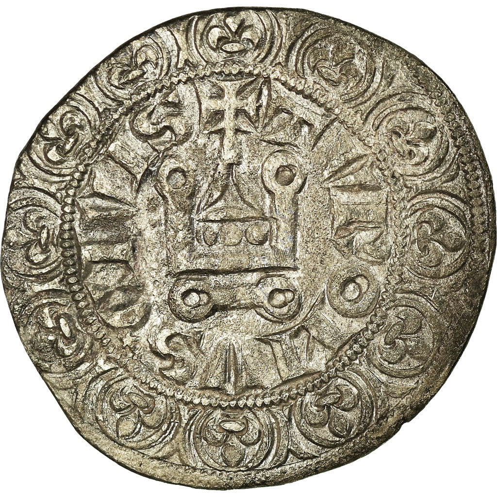 Moneta, Francja, Philip IV, Gros Tournois, VF(30-35), Srebro, Duplessy:213