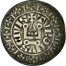 Moneta, Francia, Philip IV, Gros Tournois, MB+, Argento, Duplessy:213