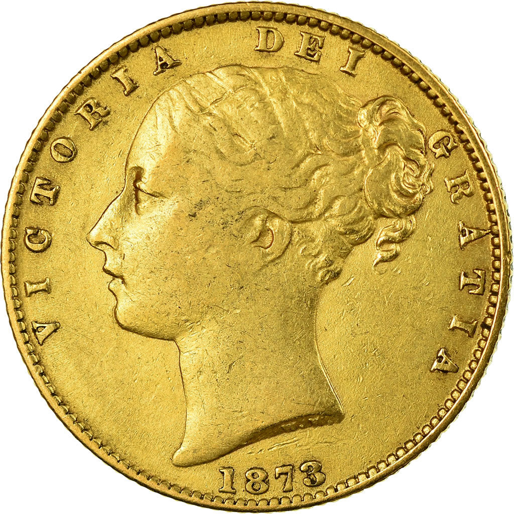 Münze, Australien, Elizabeth II, Sovereign, 1873, Sydney, S+, Gold, KM:6
