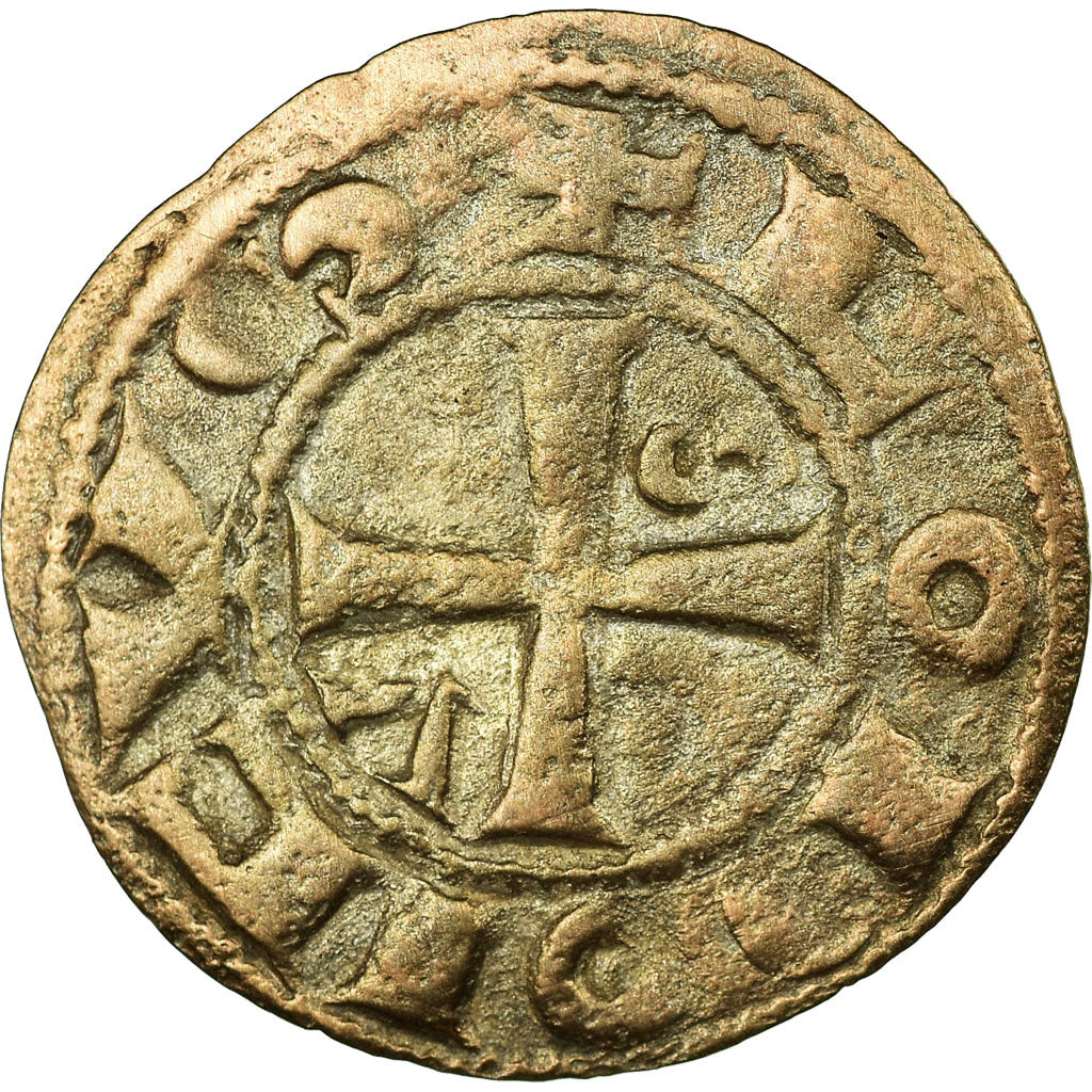 Monnaie, France, Périgord, Anonymes, Denier, TB+, Argent, Boudeau:451