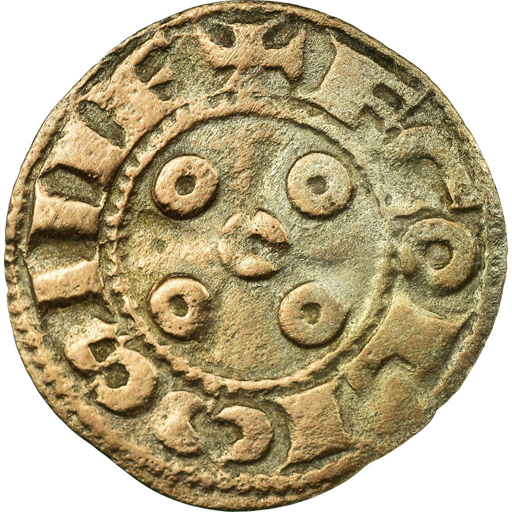 Monnaie, France, Périgord, Anonymes, Denier, TB+, Argent, Boudeau:451