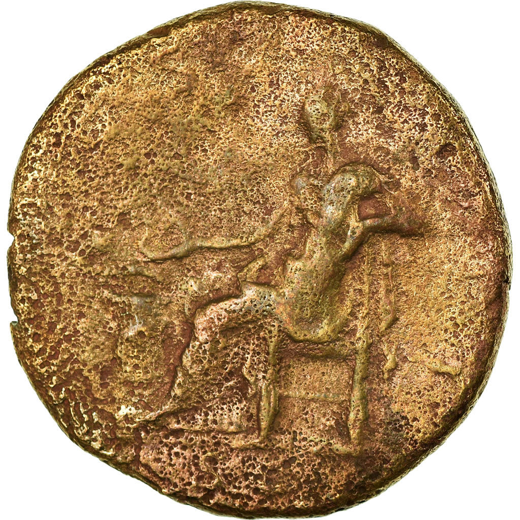 Moneda, Hadrian, Dupondius, 124-128, Rome, BC+, Bronce, RIC:657