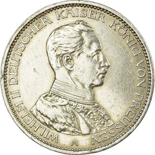 Moneda, Estados alemanes, PRUSSIA, Wilhelm II, 3 Mark, 1914, Berlin, MBC, Plata