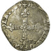 Moneta, Francia, Henri III, 1/4 Ecu, 1589, Bayonne, MB+, Argento, Sombart:4662