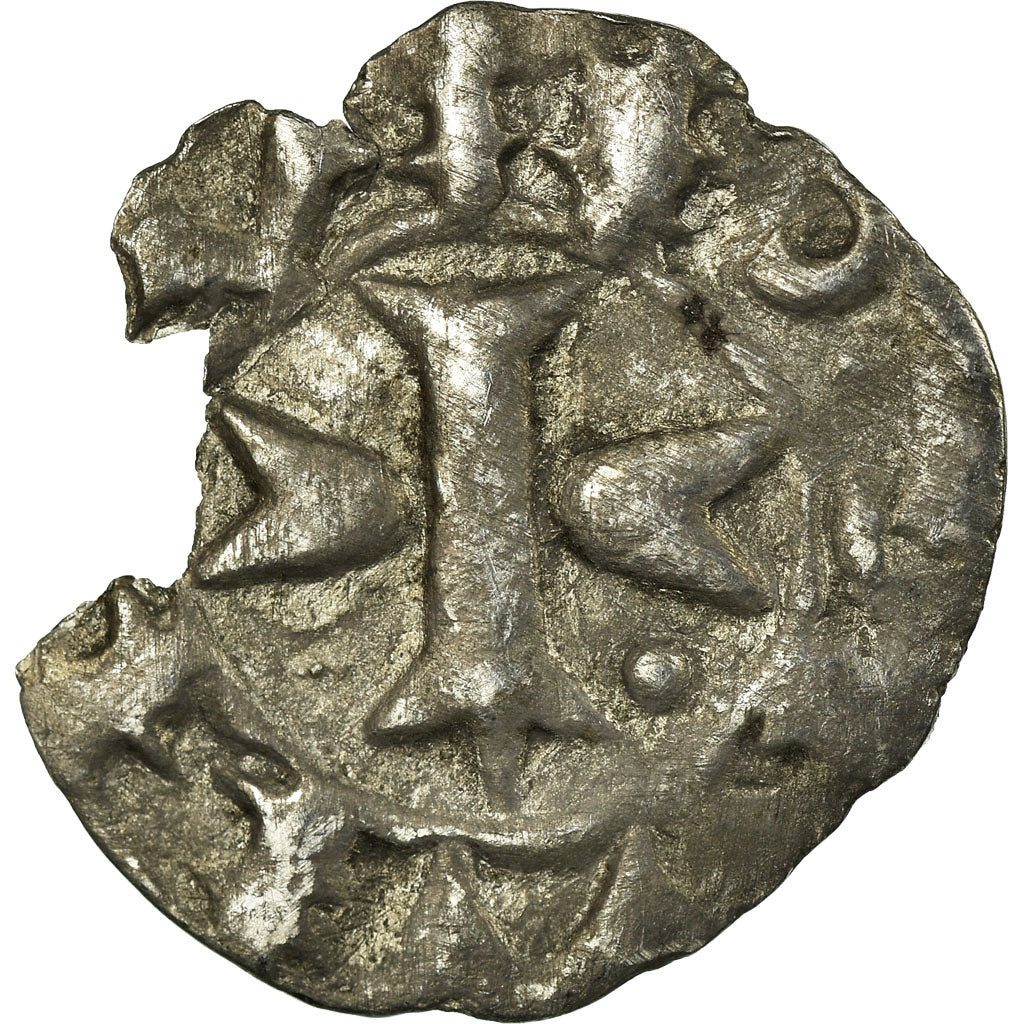 Moneta, Francia, Languedoc, Anonymous, Denarius, MB, Biglione, Boudeau:753
