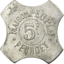 Moeda, França, Maison PEUPLE, Penhoët, Saint-Nazaire, 5 Francs, AU(50-53)