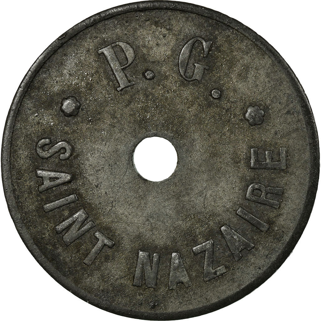 Monnaie, France, P. G (Prisonniers de Guerre), Saint-Nazaire, 20 Centimes, TTB