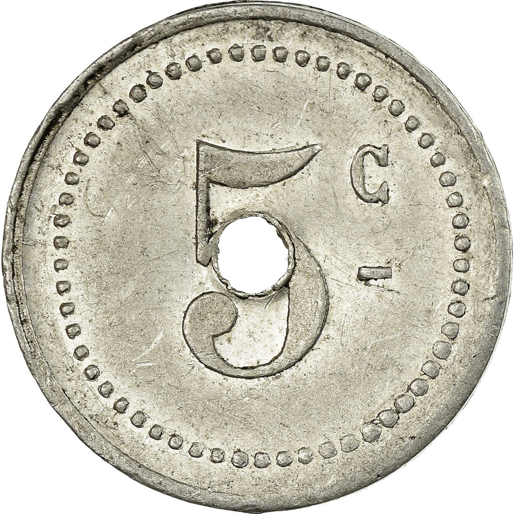 Moneta, Francia, P. G (Prisonniers de Guerre), Saint-Nazaire, 5 Centimes, BB