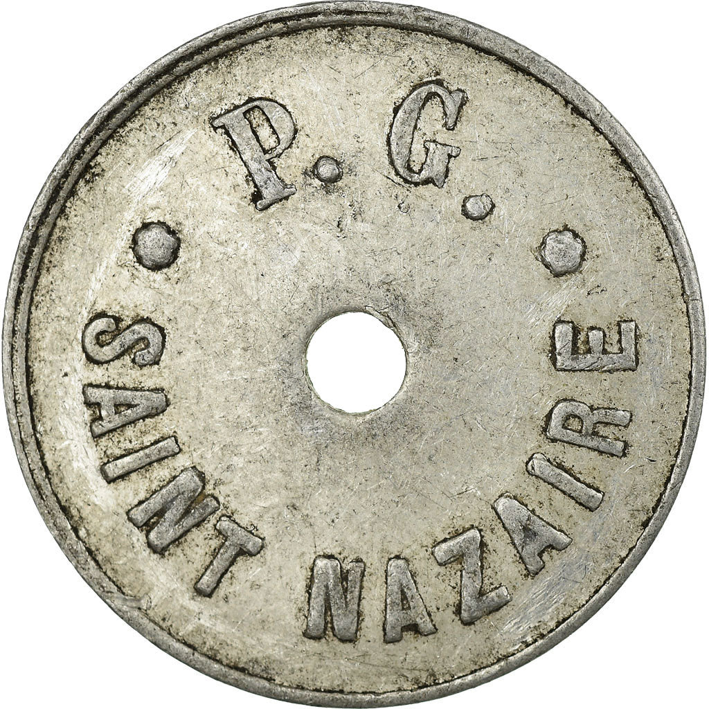 Munten, Frankrijk, P. G (Prisonniers de Guerre), Saint-Nazaire, 20 Centimes, ZF