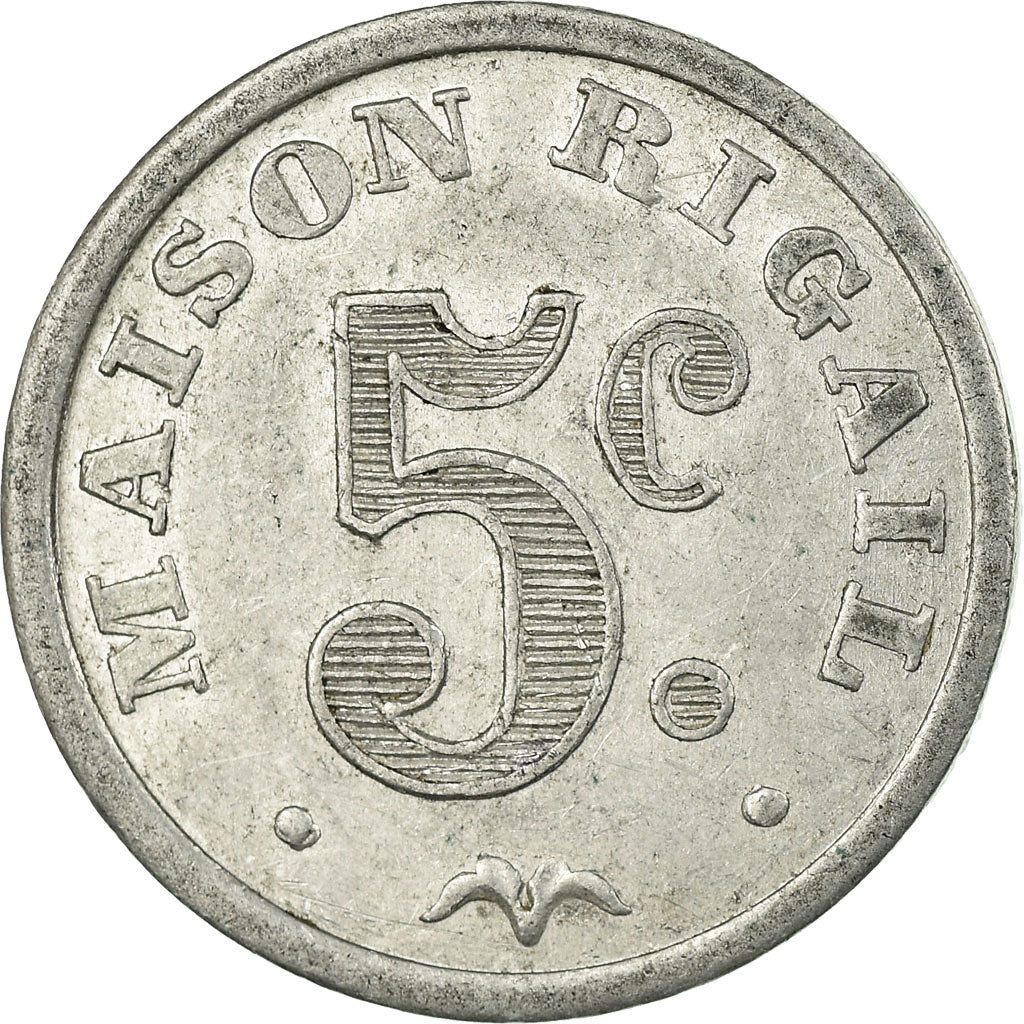 Monnaie, France, Maison RIGAIL, Saint-Mathieu-de-Tréviers, 5 Centimes, TTB+