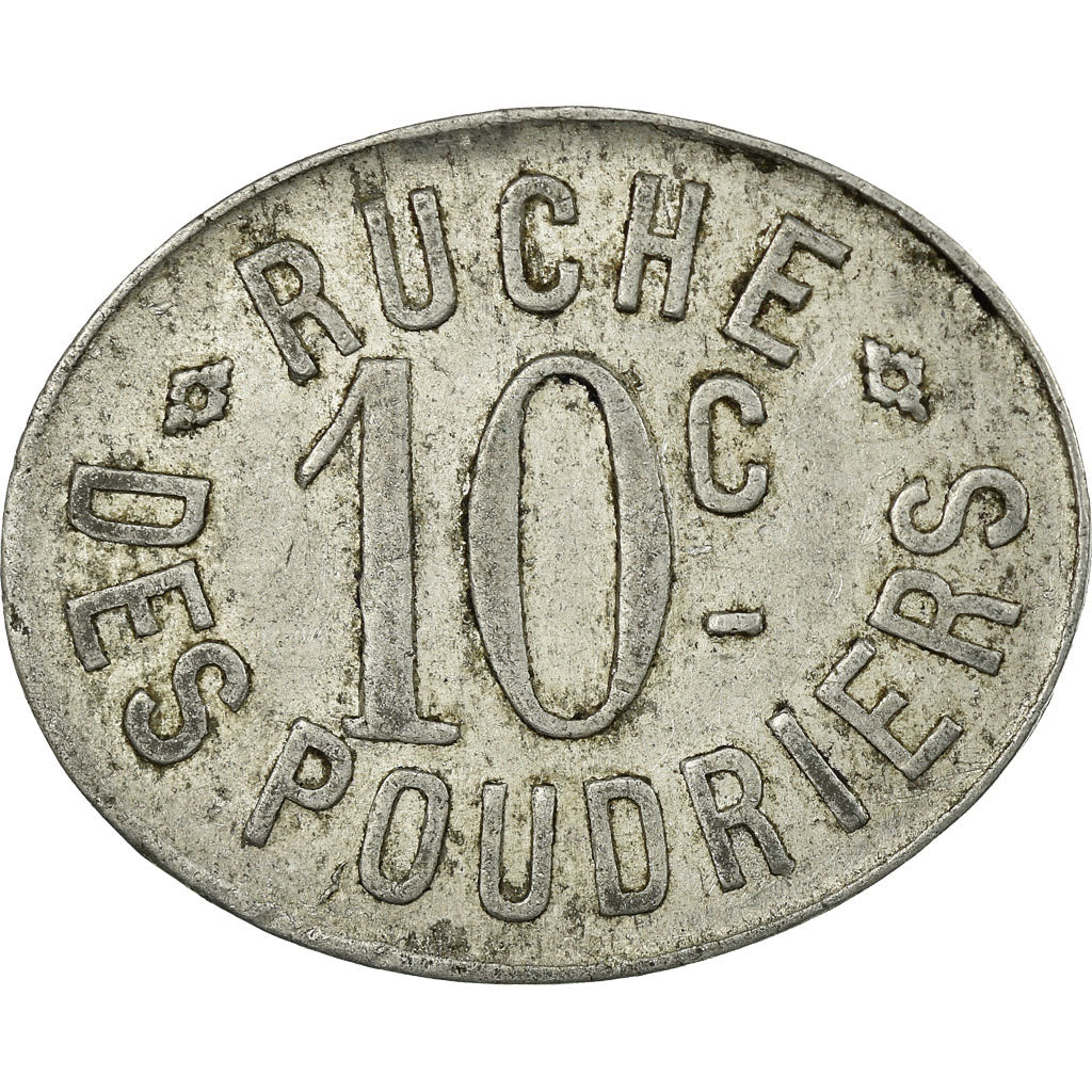 Münze, Frankreich, Ruche des Poudriers, Saint-Médard-en-Jalles, 10 Centimes