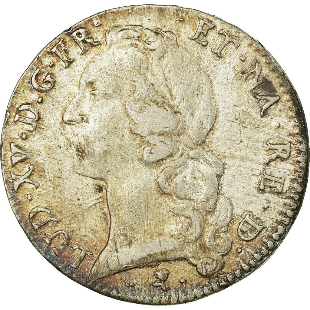 Monnaie, France, Louis XV, Écu de Béarn au bandeau, 1761, Pau, TB+, Argent