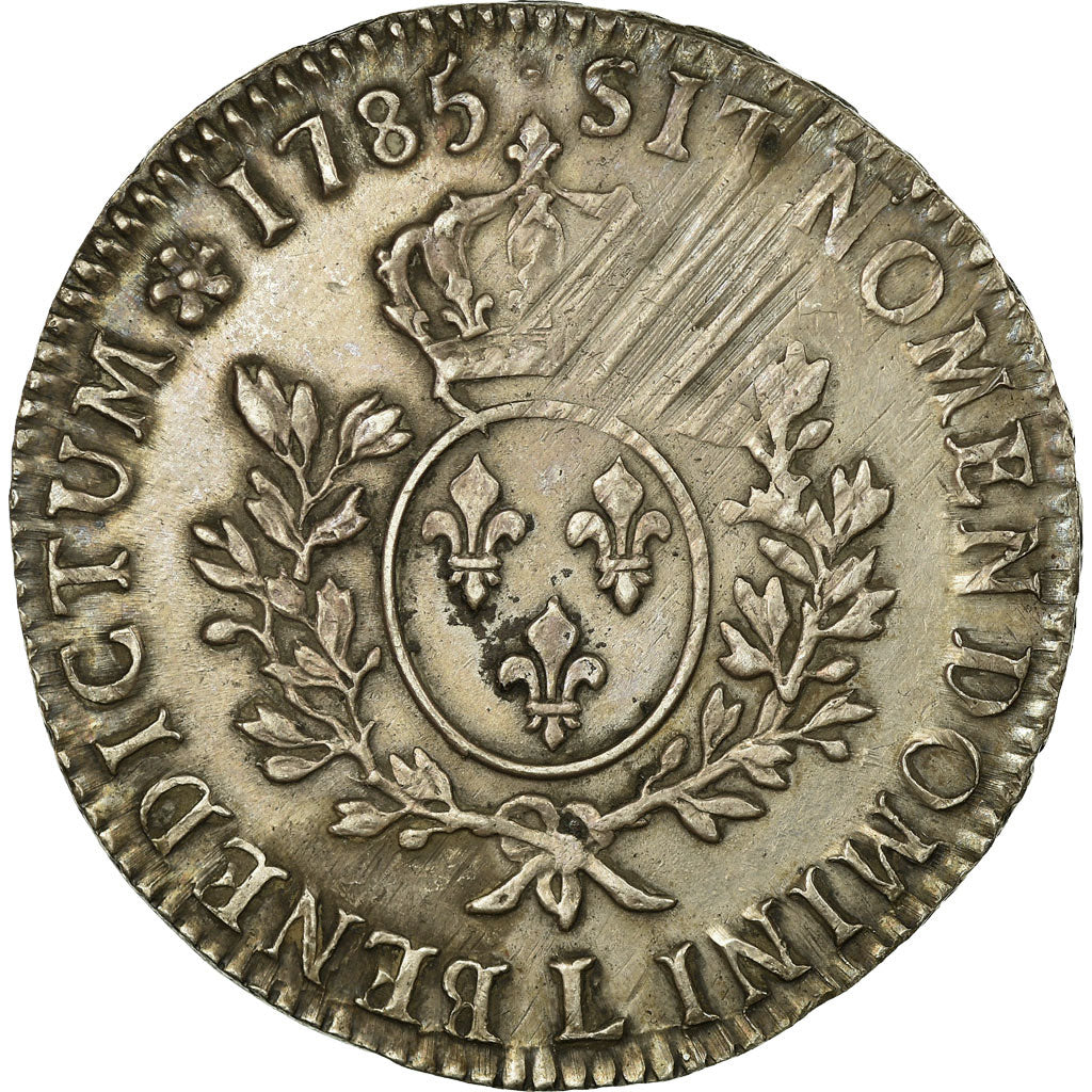 Moneda, Francia, Louis XVI, Ecu aux branches d'olivier, 1785, Bayonne, MBC