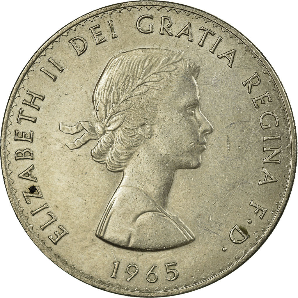 Monnaie, Grande-Bretagne, Elizabeth II, Crown, 1965, TTB, Copper-nickel, KM:910