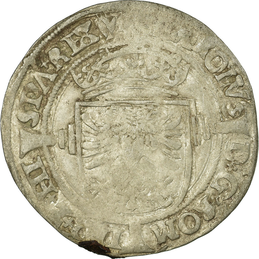 Monnaie, Pays-Bas espagnols, Charles Quint, 1/2 Réal, Anvers, TB, Argent