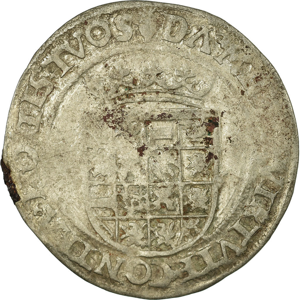 Monnaie, Pays-Bas espagnols, Charles Quint, 1/2 Réal, Anvers, TB, Argent