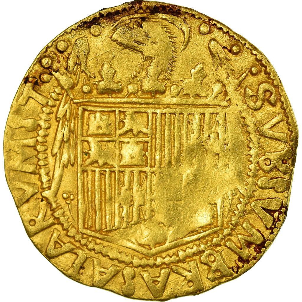 Münze, Spanien, Ferdinand & Isabella, Doble Excelente, Sevilla, S+, Gold