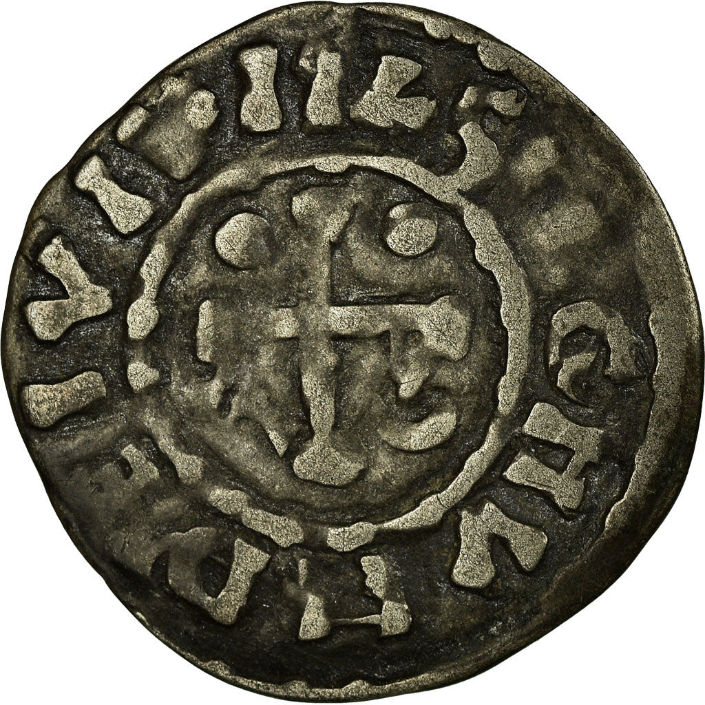 Münze, Frankreich, Maine, Denarius, Le Mans, S, Billon, Boudeau:171
