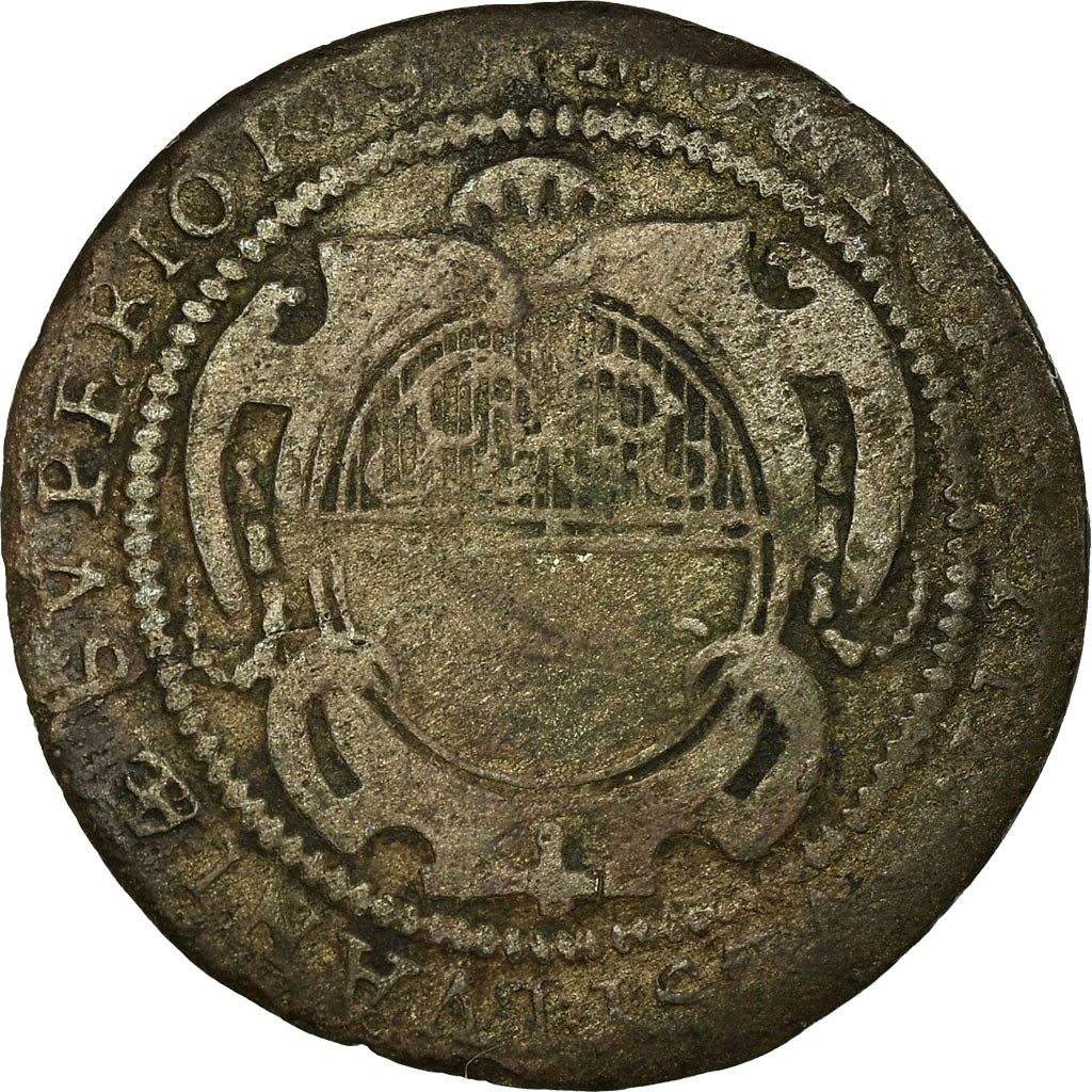 Monnaie, SWISS CANTONS, UNTERWALDEN, 1/2 Batzen, 1726, TB, Billon, KM:15
