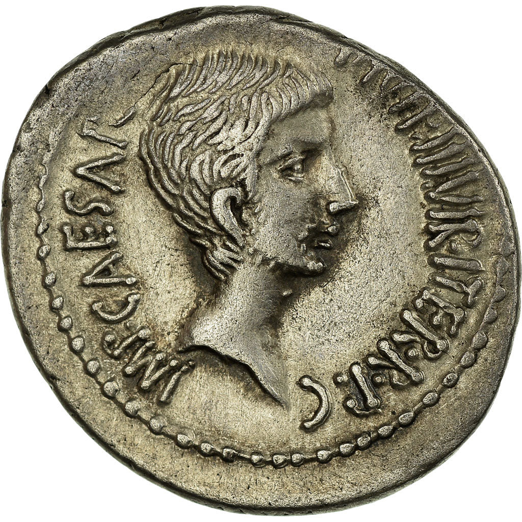 Moneta, Octavian, Denarius, 37 BC, Uncertain Mint, SPL-, Argento, Crawford:538/1