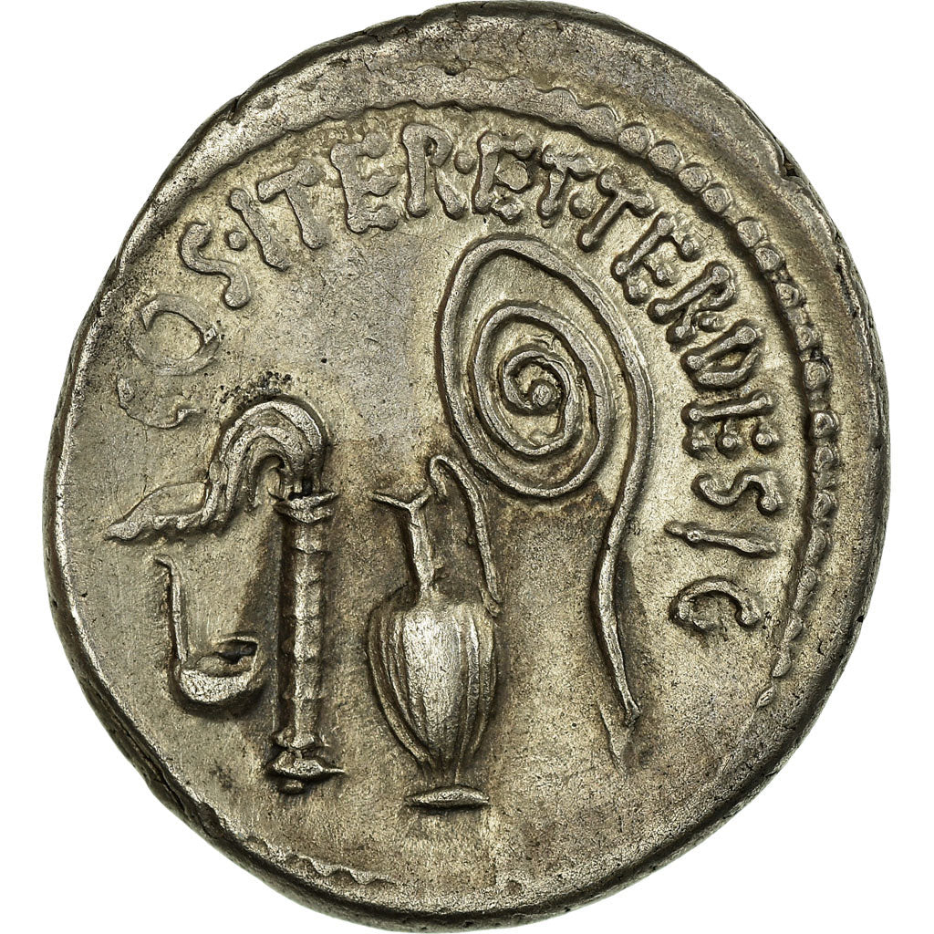 Moneta, Octavian, Denarius, 37 BC, Uncertain Mint, SPL-, Argento, Crawford:538/1