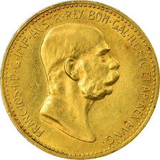 Münze, Österreich, Franz Joseph I, 10 Corona, 1909, Vienne, SS+, Gold, KM:2815