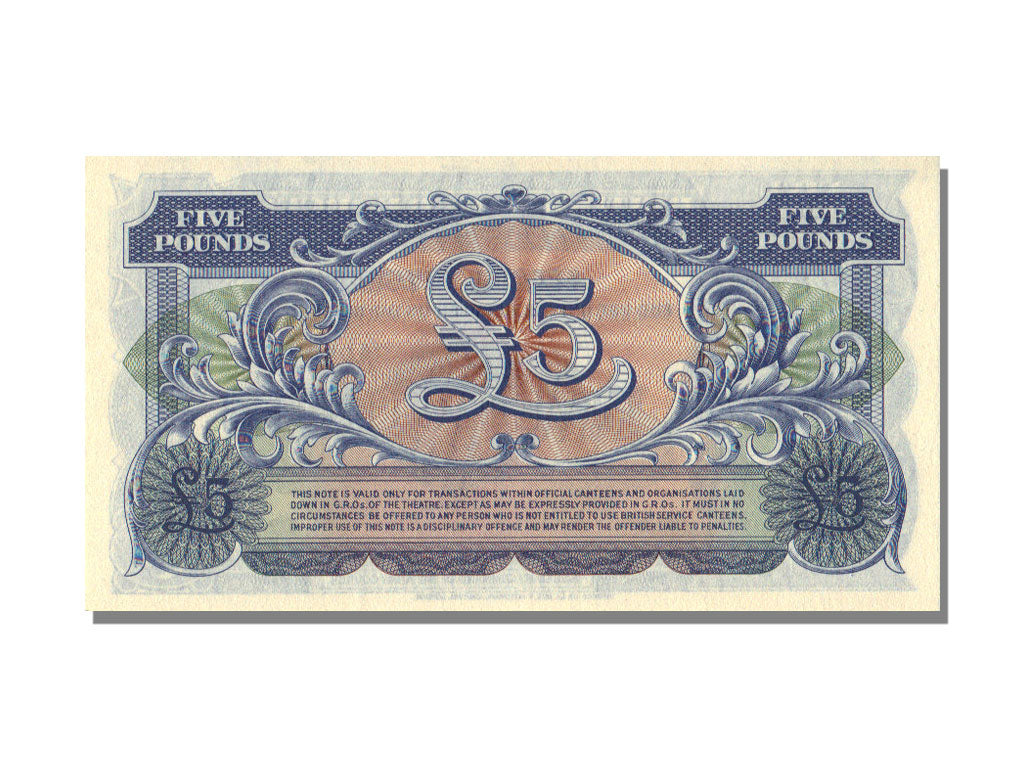 Great Britain, 5 Pounds, KM #M23, UNC(65-70), EE/1