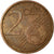 Eurozone, 2 Euro Cent, Double revers, MBC, Acero revestido con cobre