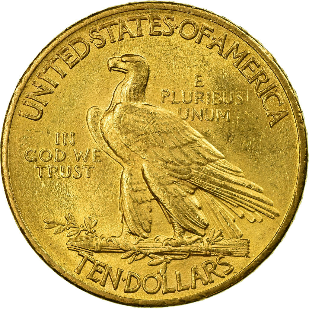 Moneta, USA, Indian Head, $10, Eagle, 1911, U.S. Mint, Philadelphia, MS(60-62)